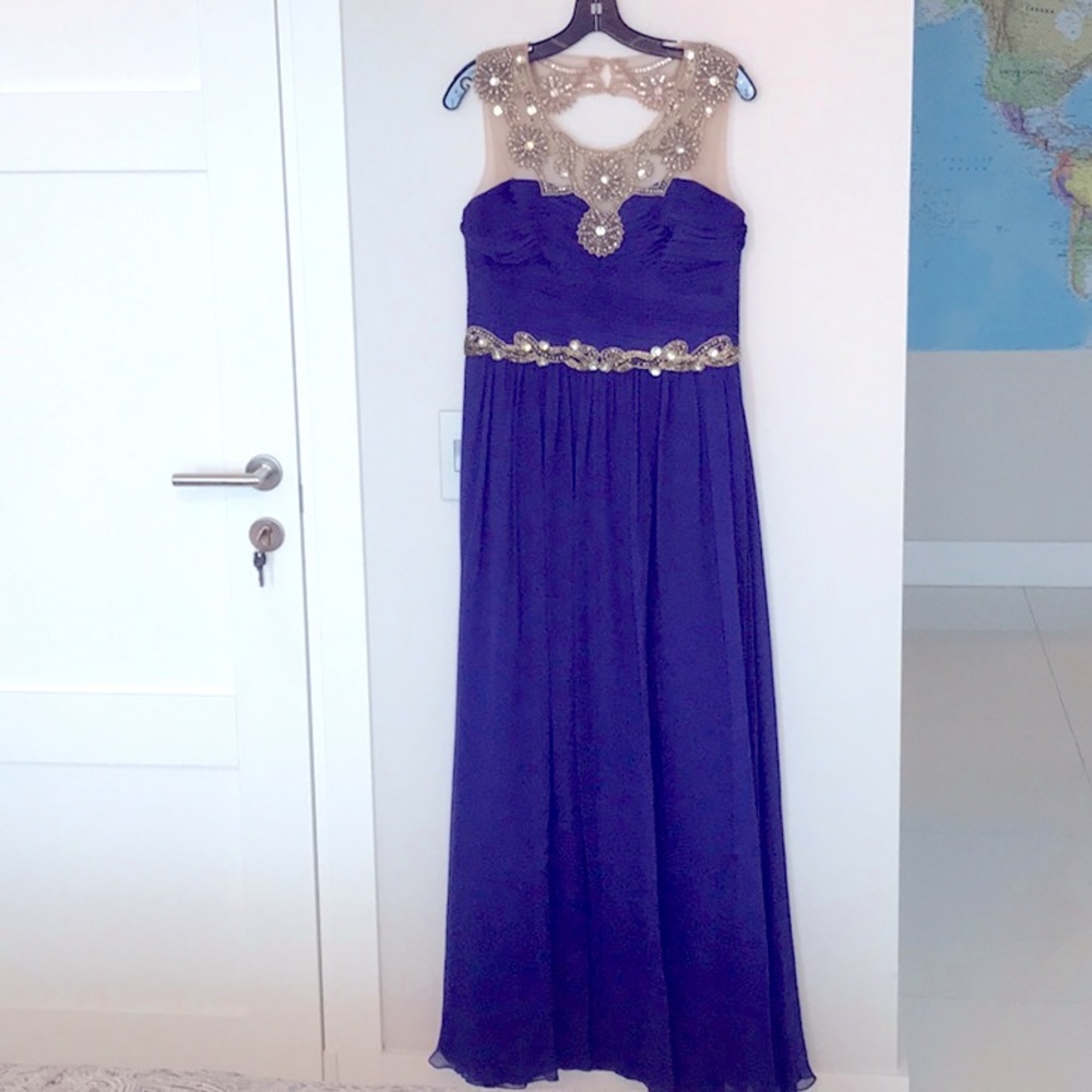 Marchesa Notte Evening dress Royal Blue